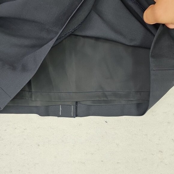 Talbots Mini Pencil Skirt Womens 10P Black Twill Wool Blend Business City Chic - Picture 4 of 9